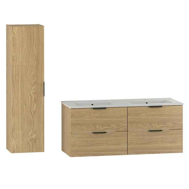 Petits-meubles KOUPELNOVÝ NÁBYTEK 120cm Astrid 2er-Set Dřevo
