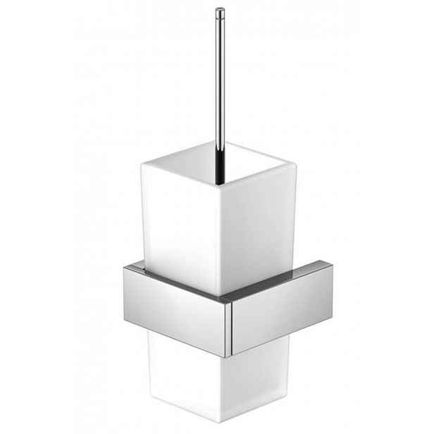 Steinberg 460 - WC štětka nástěnná s držákem, bílé sklo/chrom 460 2903
