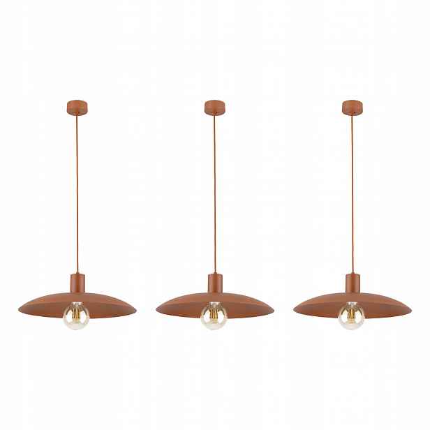 Tk Lighting Sada 3x Závěsná lampa Astra Brick 10882