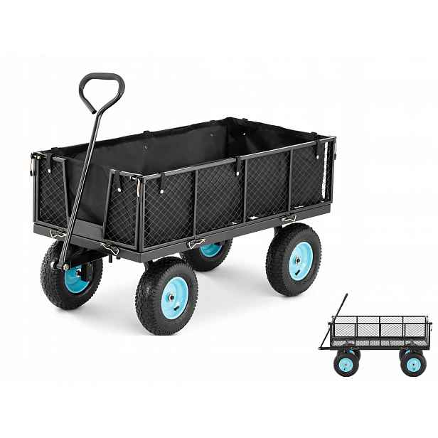 Zahradní Vozík Skládací Nosnost 550 kg S Pvc Vložkou