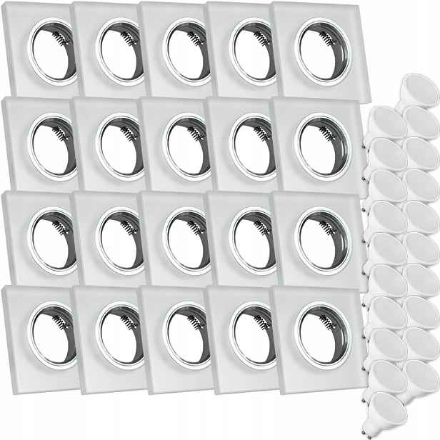 20X Skleněná Lampička Moderní Kulaté Stropní Svítidlo Kolo Silné Sklo Námraza Led Žárovka 10W