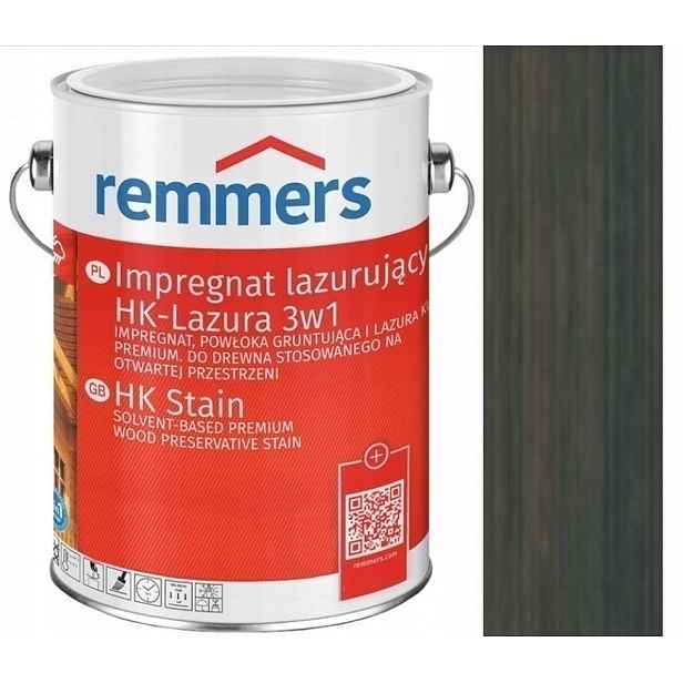 Remmers Hk-lasur Lazura 5L Lazurovací Impregnát Na Dřevo Antrcitový 2293