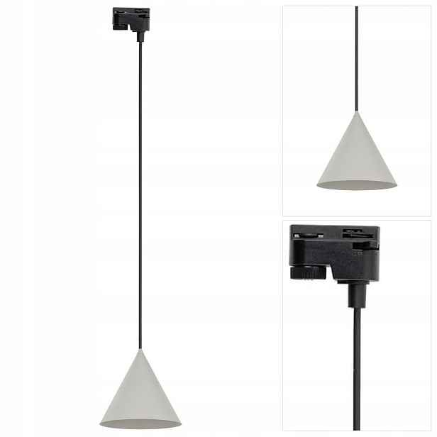 Tracer Cono béžová kolejnice loft harmonický rozložení v obývacím pokoji Tk Lighting
