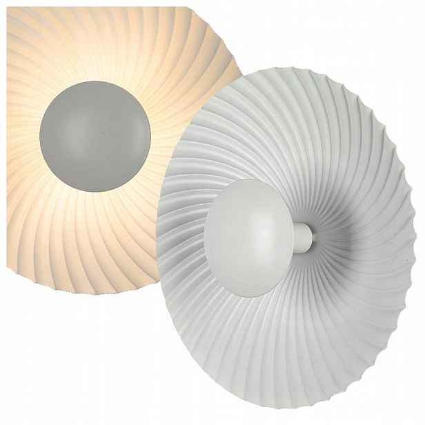 Dekorativní Nástěnné Svítidlo Kulatý Ø25 CM Sola Bílá G9 Do Ložnice Light Prestige