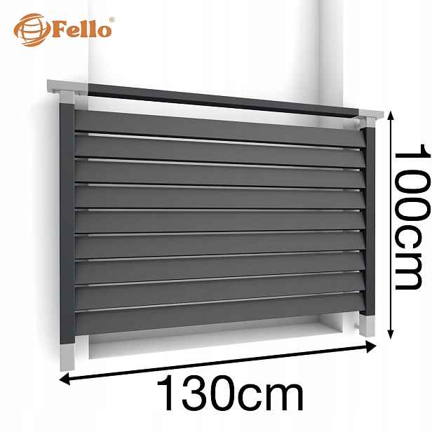 Fender Francouzský balkon 130 cm Balustrada Ral