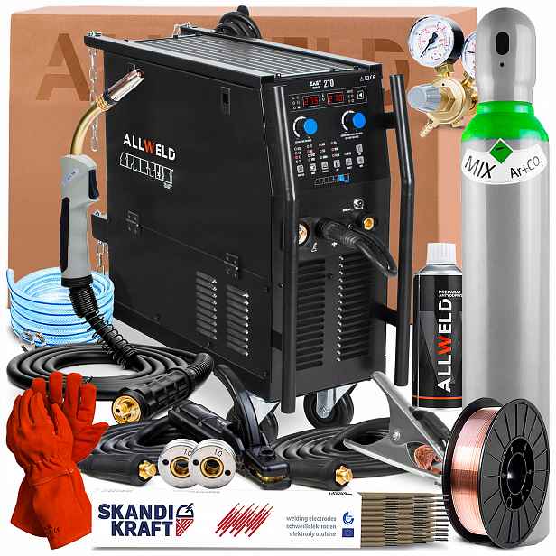 Spartus Easymig 270 400V 250A Synergie Tig Lift Mma Hot Start Vrd