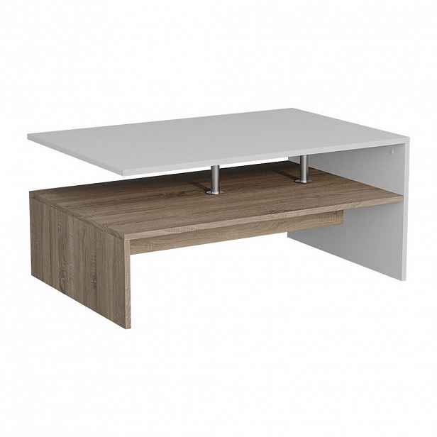Vicco KONFERENČNÍ STŮL Amato Bílá/Sonoma 90 x 52.6 cm
