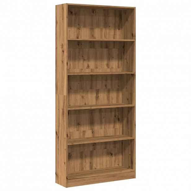vidaXL Knihovna dub artisan 80x24x176 cm kompozitní dřevo