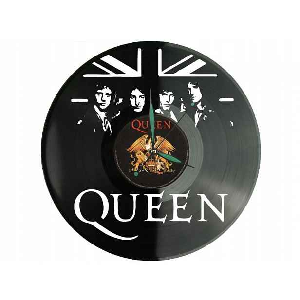 Queen Dárek Originální dekorace do domu Hodiny z vinylové desky