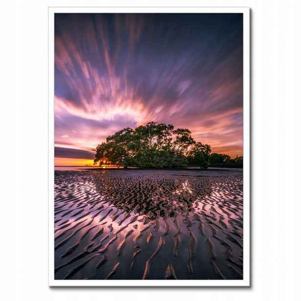 Plakáty v rámu 50x70 Krásná fialová krajina