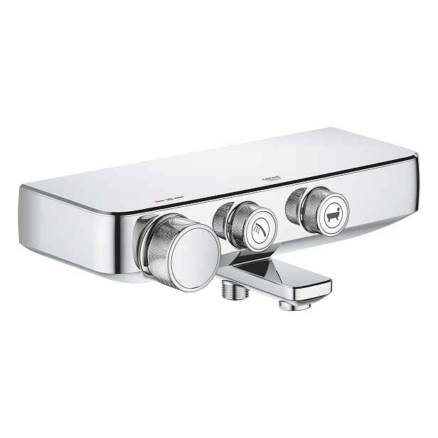 Baterie vanová termostatická Grohe Grohtherm SmartControl 150 mm chrom s přepínačem 34718000