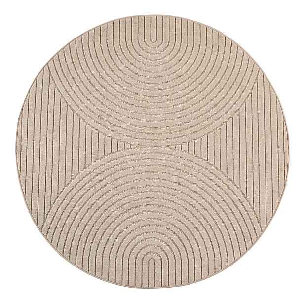 Béžový kulatý vnitřní a venkovní koberec ø 160 cm Nova – Ayyildiz Carpets