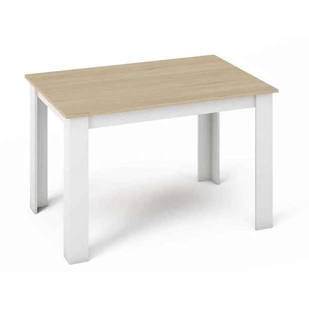 Casarredo Jídelní stůl MANGA 120x80 sonoma/bílá