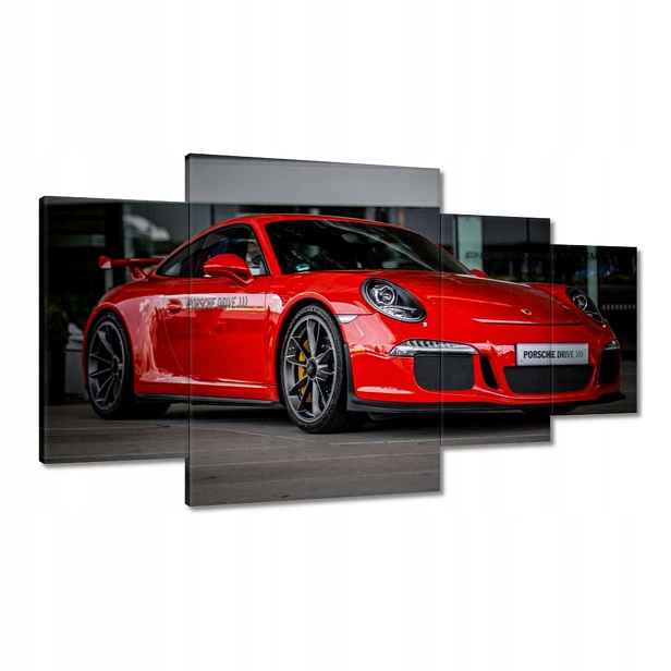 Obrazy 160x90 Červené Porsche