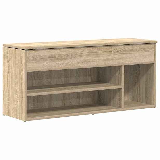 vidaXL Botník dub sonoma 102x30,5x45 cm kompozitní dřevo