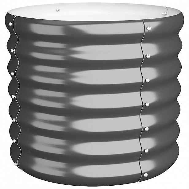 vidaXL Zahradní truhlík pozinkovaná ocel 40x40x36 cm antracitový