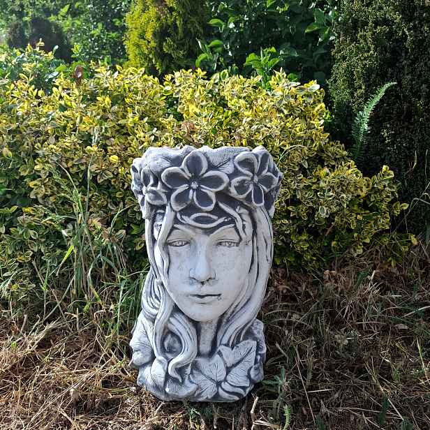 Zahradní figurka Květináč Hlava betonový květináč betonové figurky