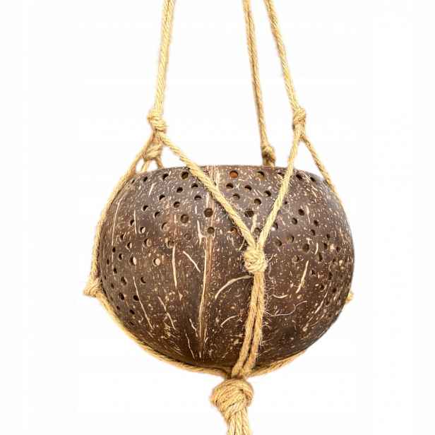 Závěsná lampa Kokosová s vonnou svíčkou KLW148 Hand Made