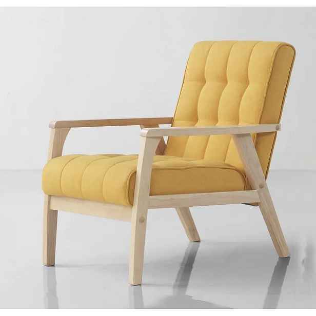 Casarredo Křeslo PETRA žlutá/bílá lazura
