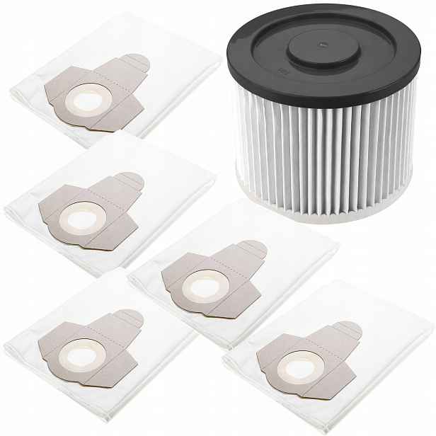 Sáčky 5ks harmonikový filtr pro průmyslový vysavač 59G607 Graphite