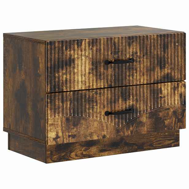 vidaXL Noční skříňka Kouřový dub 62 x 34,5 x 44,5 cm Kompozitní dřevo