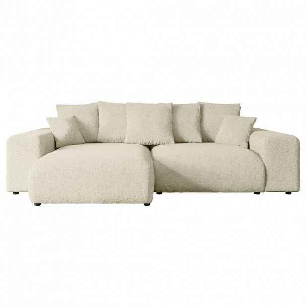 ALTDECOR ROHOVÁ SEDACÍ SOUPRAVA s otomanem vlevo ESKAR-L 266x176x72 krémová buklé