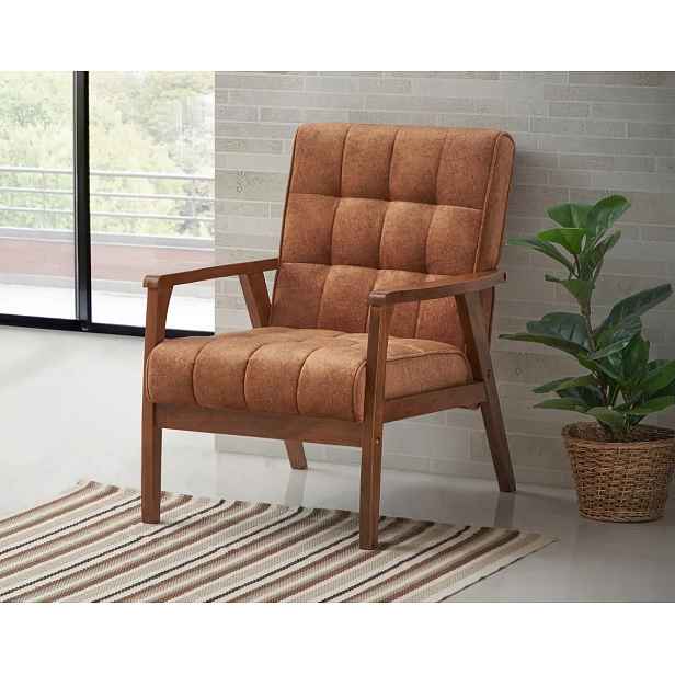 Casarredo Křeslo PETRA hnědá/dub