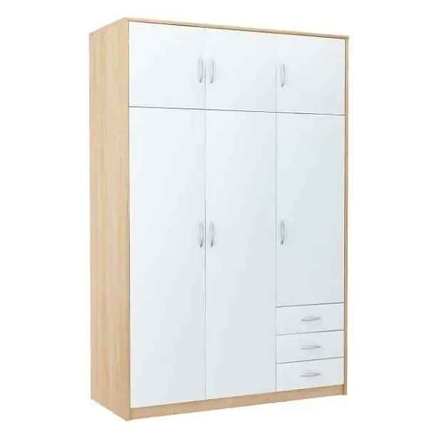 Casarredo Šatní skříň VIKA 6D3SZ dub sonoma/bílá