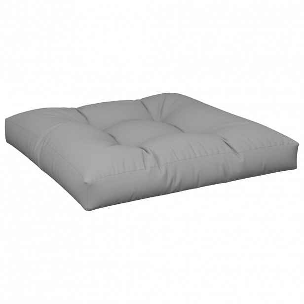 vidaXL Poduška na palety šedá 70 x 70 x 12 cm textil