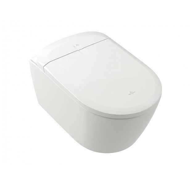 Villeroy & Boch ViClean - Elektronický bidet s keramikou, závěsný, DirectFlush, CeramicPlus, SoftClosing, alpská bílá V16EN2R1