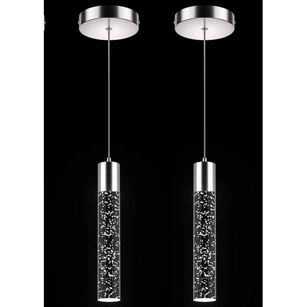 Závěsná Led lampa Nad Ostrov Kuchyně Jídelna Křišťálová Sada 2ks