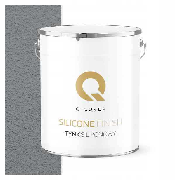 Silikonová Fasádní Omítka Šedá Ral 7045 7KG Beránek Granulace 1.0 mm