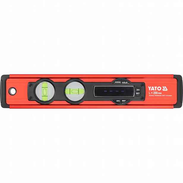 Elektronická Vodováha 268 MM LCD Magnet IP65 Hliníková S Podsvícením