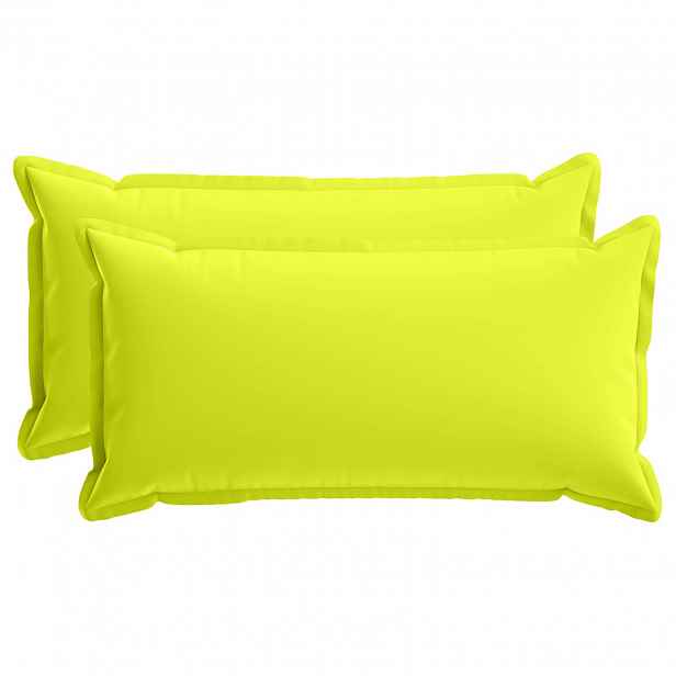vidaXL Povlak na polštář 2 ks HOUTEN Jasně zelená 40 x 70 cm Polyester