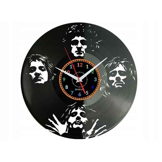 Queen Dárek Originální dekorace do domu Hodiny z vinylové desky