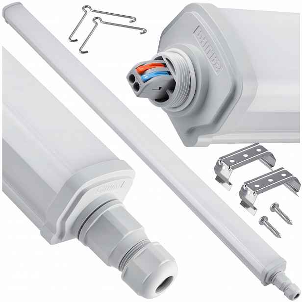 Hermetické Led svítidlo 30W 6500K 3600lm 120cm Phillips na omítku do garáže