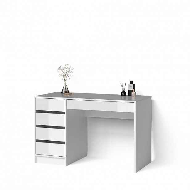 Livinity® TOALETNÍ STOLEK Imola Bílá vysoký lesk 120 x 75 cm
