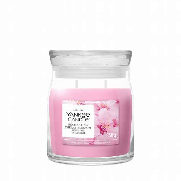 Střední vonná svíčka Yankee Candle Enchanting Cherry Blossom