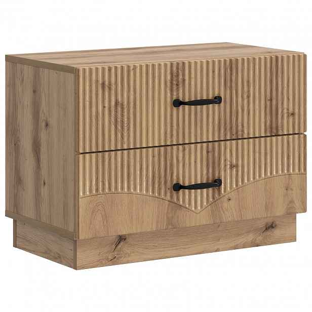 vidaXL Noční skříňka Dub artisan 62 x 34,5 x 44,5 cm Kompozitní dřevo