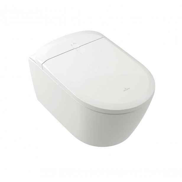Villeroy & Boch ViClean - Elektronický bidet s keramikou, závěsný, DirectFlush, CeramicPlus, SoftClosing, alpská bílá V16EN3R1
