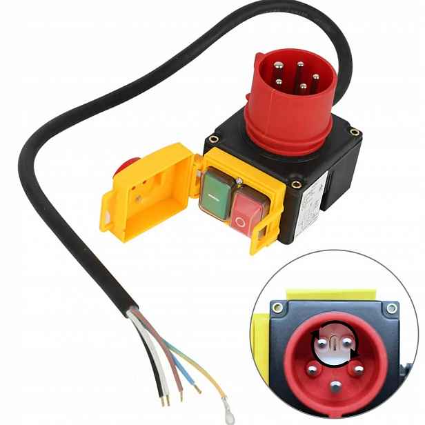 Třífázový spínačový spínač 380/400 V 0,8 m Propojovací kabel 5P
