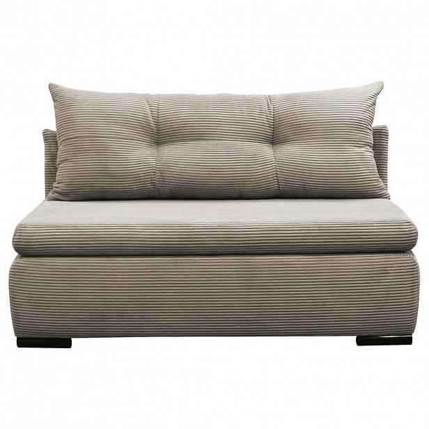 MID.YOU ROZKLÁDACÍ POHOVKA, textil, šedohnědá