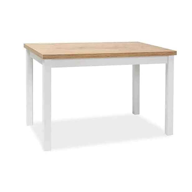 Casarredo Jídelní stůl ADAM 100x60 - dub lancelot/bílá mat