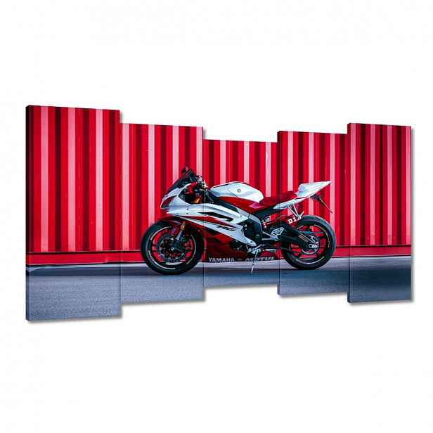 Obrazy 150x80 Bílo-červená Yamaha