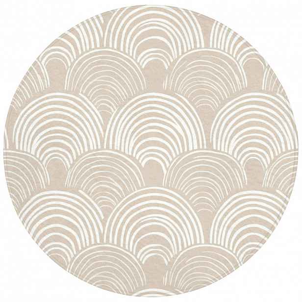 OnlyWow KOUPELNOVÁ PŘEDLOŽKA Vlny - Textura - Béžová 70x70 cm