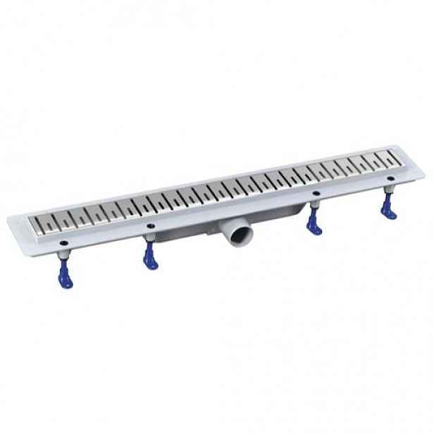 Polysan KLAVER sprchový žlab 71 cm plast nerez 73721