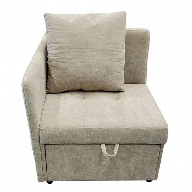 ROZKLÁDACÍ POHOVKA 177/68/65 cm Béžová