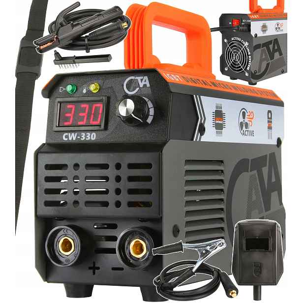 Invertorová Svářečka Mma Cata CW-330 330A LCD Sada Maska Vrd