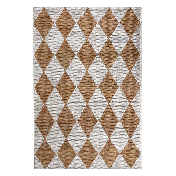 Bílý/v přírodní barvě ručně tkaný koberec s příměsí juty 120x170 cm Effie Diamond – Flair Rugs