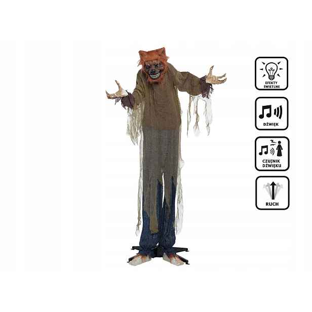 Dekorace Zlý vlk 160 cm Halloween Vlkodlak